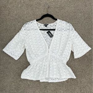 NWT Express Eyelet Top